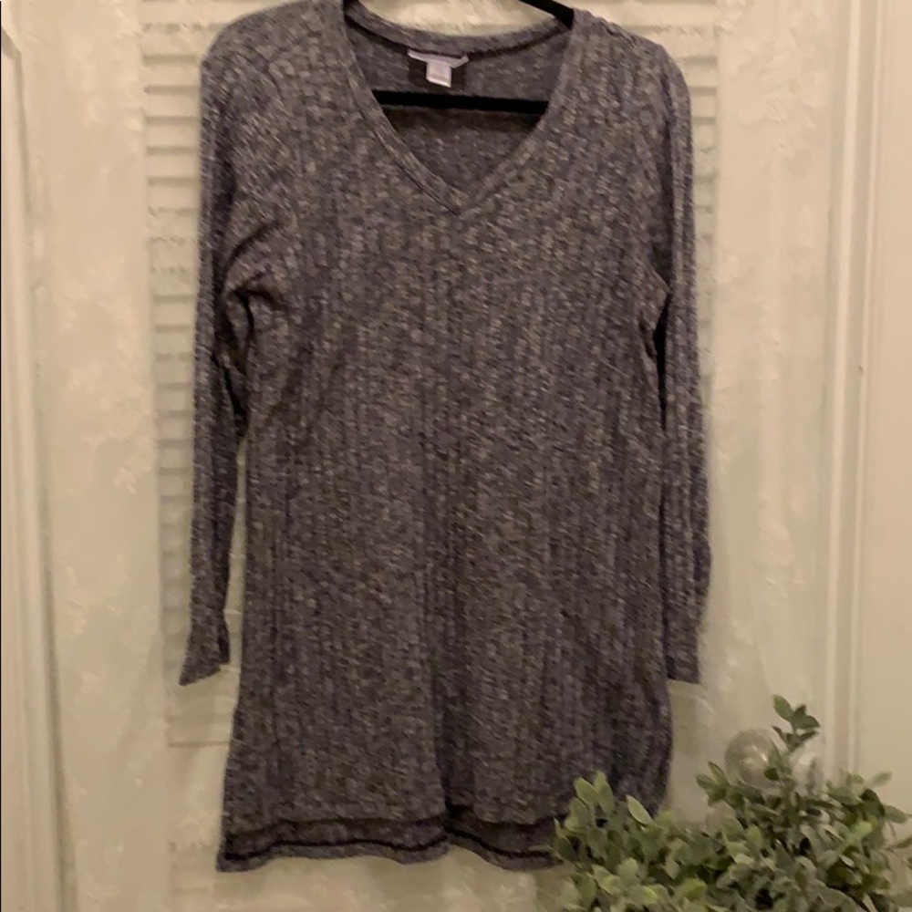 Motherhood Thin sweater dress-grayish navy